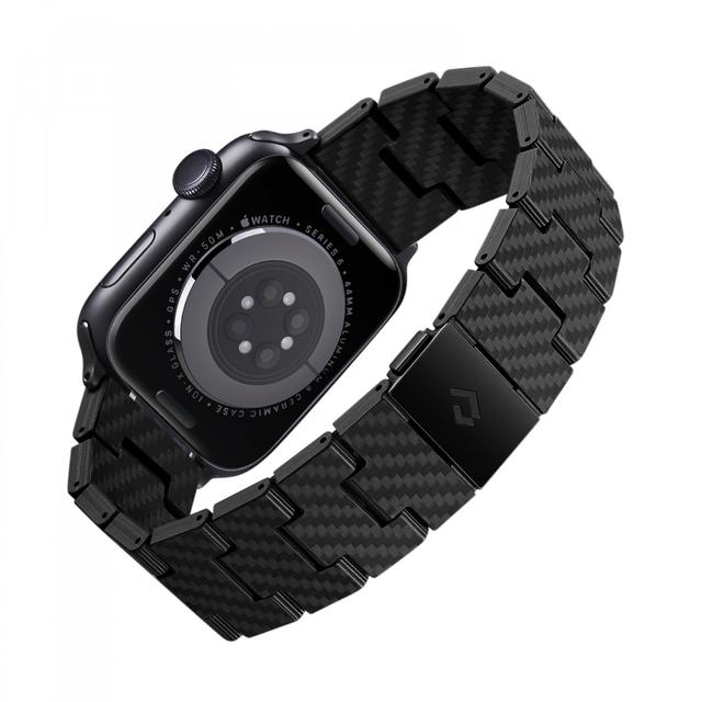 سوار ساعة ابل 38-43 ملم كربون بيتاكا Pitaka Carbon Fiber Link Bracelet Band