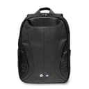 BMW PU Leather & Carbon Computer BackPack 15" - Black [ BMBP15SPCTFK ]