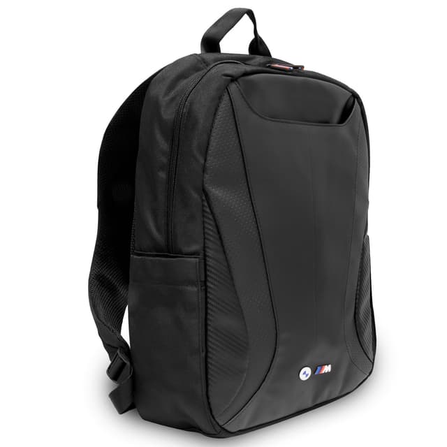 BMW PU Leather & Carbon Computer BackPack 15" - Black [ BMBP15SPCTFK ]