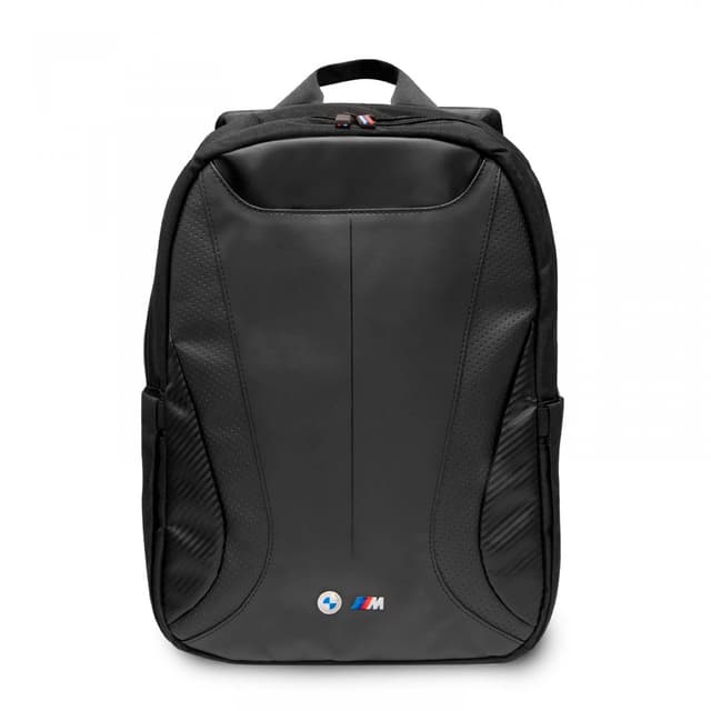 BMW PU Leather & Carbon Computer BackPack 15" - Black [ BMBP15SPCTFK ]