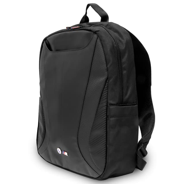 BMW PU Leather & Carbon Computer BackPack 15" - Black [ BMBP15SPCTFK ]