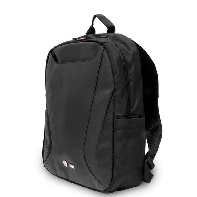 BMW PU Leather & Carbon Computer BackPack 15" - Black [ BMBP15SPCTFK ]