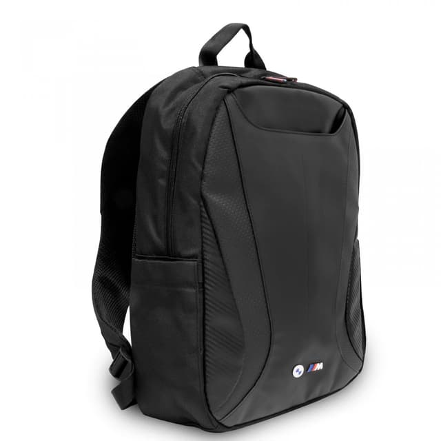 BMW PU Leather & Carbon Computer BackPack 15" - Black [ BMBP15SPCTFK ]