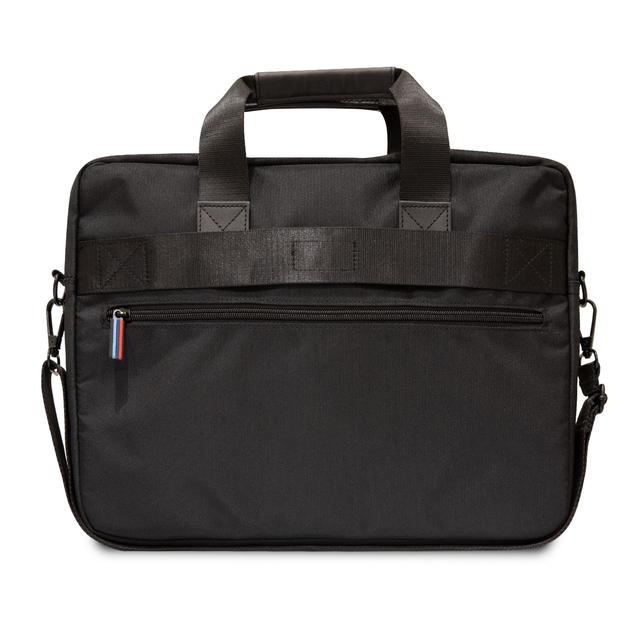 BMW PU Leather 15" Computer Bag With Carbon Edges And Perforated Stripes - Black [ BMCB15SPCTFK ] - SW1hZ2U6MTM2NjgwOA==