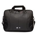 BMW PU Leather 15" Computer Bag With Carbon Edges And Perforated Stripes - Black [ BMCB15SPCTFK ] - SW1hZ2U6MTM2NjgxMA==