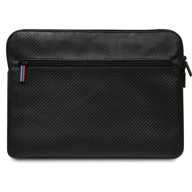 BMW Carbon PU 15" Sleeve With Contrasted Tricolor Line - Black [ BMCS14PUCARTCBK ] - SW1hZ2U6MTM2Njc5NA==