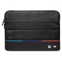 BMW Carbon PU 15" Sleeve With Contrasted Tricolor Line - Black [ BMCS14PUCARTCBK ] - SW1hZ2U6MTM2Njc5Ng==