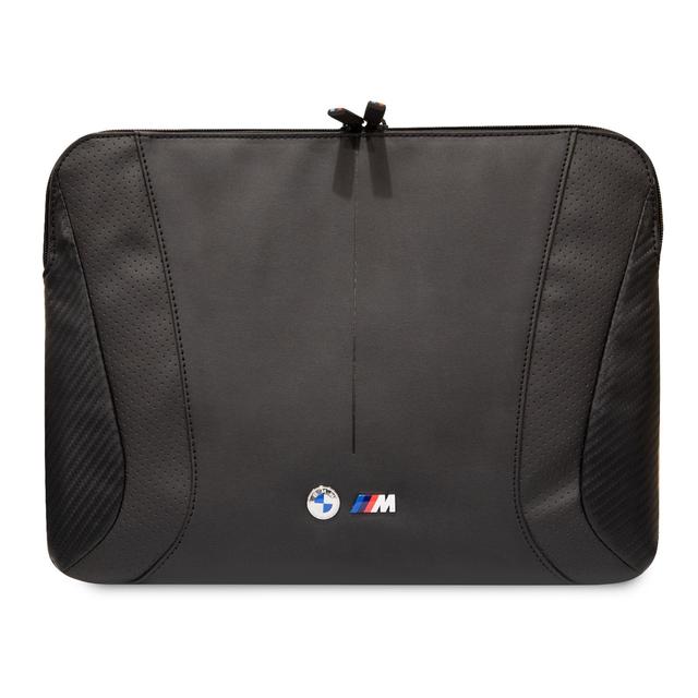 BMW PU Leather 14" Sleeve With Carbon Edges And Perforated Curves - Black [ BMCS14SPCTFK ] - SW1hZ2U6MTM2Njg1OA==