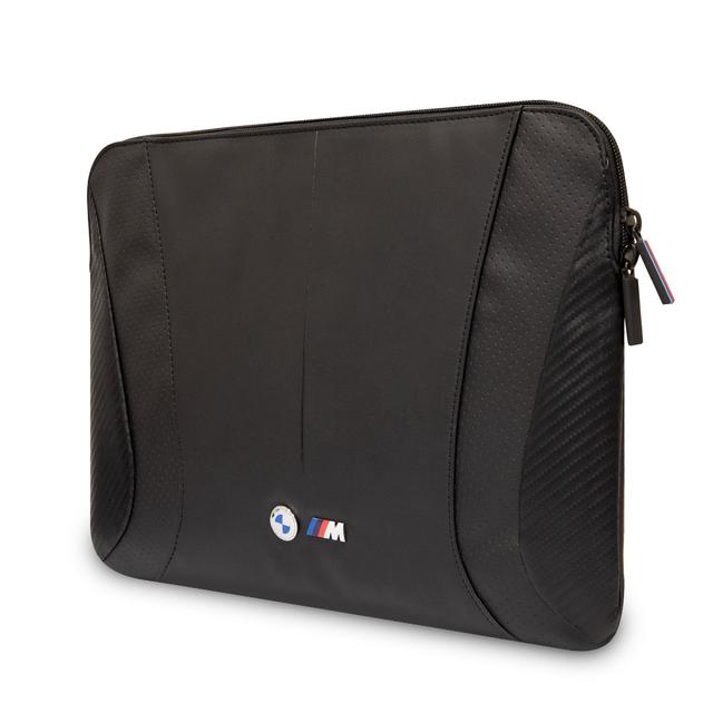 BMW PU Leather 14" Sleeve With Carbon Edges And Perforated Curves - Black [ BMCS14SPCTFK ] - SW1hZ2U6MTM2Njg2Mg==