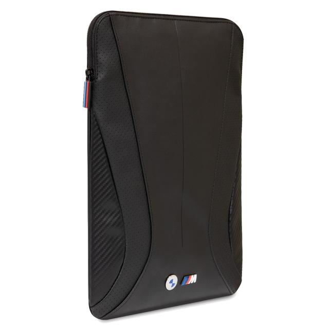 BMW PU Leather 14" Sleeve With Carbon Edges And Perforated Curves - Black [ BMCS14SPCTFK ] - SW1hZ2U6MTM2Njg2Ng==