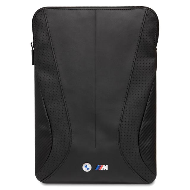 BMW PU Leather 14" Sleeve With Carbon Edges And Perforated Curves - Black [ BMCS14SPCTFK ] - SW1hZ2U6MTM2Njg2OA==