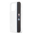 BMW M Collection PC/TPU Hard Case Vertical Blue Line & Black Stripe For iPhone 13 Pro 6.1") - Transparent [ BMHCP13LMHTLK ] - SW1hZ2U6MTM2NDk3NQ==