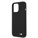 BMW Liquid Silicone Hard Metal Logo For iPhone 13 Pro (6.1") - Black [ BMHCP13LMSILBK ] - SW1hZ2U6MTM2NDg4Mw==