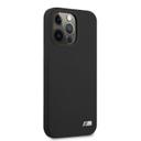 كفر جوال أيفون 13 برو سيليكون أسود بي ام دبليو BMW Liquid Silicone Hard Metal Logo For iPhone 13 Pro