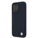 BMW Liquid Silicone Hard Case Metal Logo For iPhone 13 Pro (6.1") - Blue [ BMHCP13LSILNA ] - SW1hZ2U6MTM2NDc3Nw==