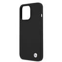 BMW Liquid Silicone Hard Case Metal Logo For iPhone 13 Pro max (6.7") - Black [ BMHCP13XSILBK ] - SW1hZ2U6MTM2NTE2NQ==