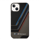 BMW Motorsport Collection PC/TPU IML Printed Tricolor Stripes, Translucent Zones & Printed Logo For iPhone 14 Plus - Black [ BMHCP14M22HDTK ] - SW1hZ2U6MTM2NjY0Mw==