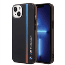 BMW Motorsport Collection PC/TPU IML Case With Printed Tricolor Fading Stripe For iPhone 14 Plus - Black [ BMHCP14M22HVGV ] - SW1hZ2U6MTM2NjY2NA==