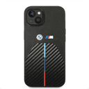 كفر ايفون 14 بلس بولي يوريثان بي ام دبليو BMW M Collection Quilted PU Carbon Case For iPhone 14 Plus - 274849