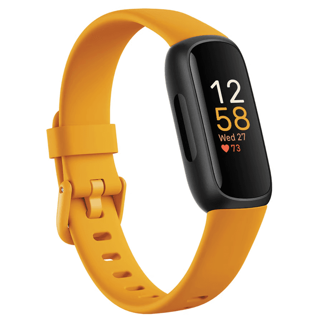 Fitbit Inspire 3 Fitness Wristband with Heart Rate Tracker - Black/Morning Glow [ FB424BKYW ] - SW1hZ2U6MTM3MDE5Mw==