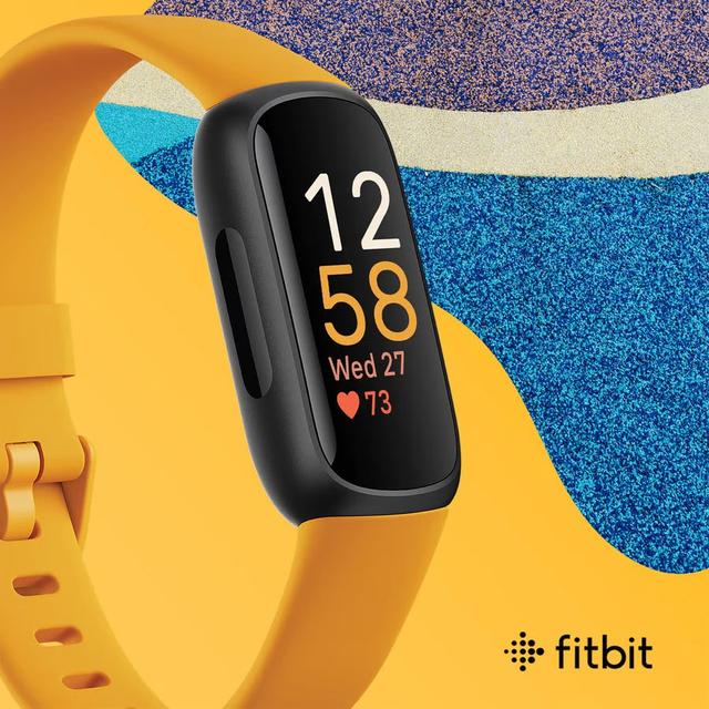 Fitbit Inspire 3 Fitness Wristband with Heart Rate Tracker - Black/Morning Glow [ FB424BKYW ] - SW1hZ2U6MTM3MDIwMQ==