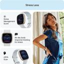 Fitbit Sense 2 Fitness Wristband with Heart Rate Tracker - Blue Mist/Soft Gold [ FB521GLBM ] - SW1hZ2U6MTM3MDE1MA==