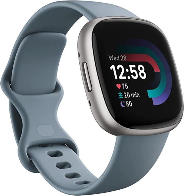 ساعة رياضية ذكية فيت بيت 4 أسود Fitbit Versa 4 Fitness Wristband with Heart Rate Tracker - SW1hZ2U6MTM3MDExMA==