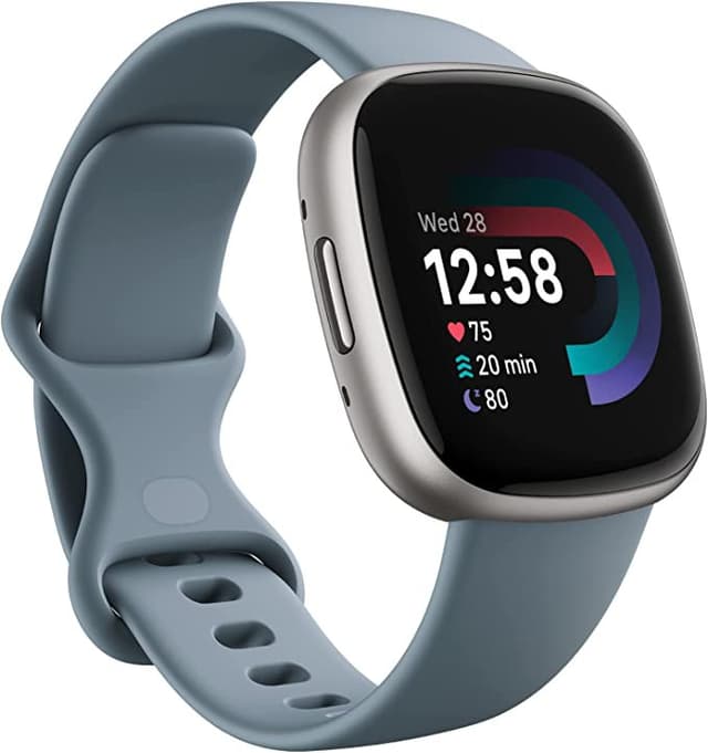 ساعة رياضية ذكية فيت بيت 4 أسود Fitbit Versa 4 Fitness Wristband with Heart Rate Tracker