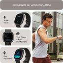 ساعة رياضية ذكية فيت بيت 4 أسود Fitbit Versa 4 Fitness Wristband with Heart Rate Tracker