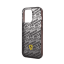 كفر ايفون 14 بلس سيلكون و بولي كربون فيراري سكوديرا أسود Ferrari Gradient PC/TPU Case With Allover Scuderia