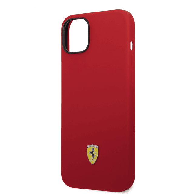 كفر ايفون 14 بلس سيلكون فيراري أحمر Ferrari Liquid Silicone Case With Camera Outline - SW1hZ2U6MTM3MDAyMQ==