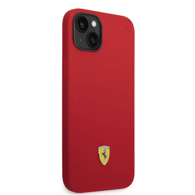 كفر ايفون 14 بلس سيلكون فيراري أحمر Ferrari Liquid Silicone Case With Camera Outline - SW1hZ2U6MTM3MDAyNQ==