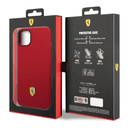 كفر ايفون 14 بلس سيلكون فيراري أحمر Ferrari Liquid Silicone Case With Camera Outline - SW1hZ2U6MTM3MDAyOQ==