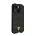 كفر ايفون 14 بلس صلب بولي يوثرين فيراري علم إيطاليا أسود Ferrari Hard Case PU Carbon Effect & Italian Flag Line - SW1hZ2U6MTM3MDAzNw==