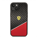 كفر ايفون 14 كربون وبولي كربون فيراري بايماتريال أسود Ferrari Bimaterial Carbon Case & Polycarbonate