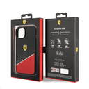 كفر ايفون 14 كربون وبولي كربون فيراري بايماتريال أسود Ferrari Bimaterial Carbon Case & Polycarbonate