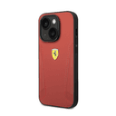 كفر ايفون 14 جلد فيراري أحمر Ferrari Leather Case With Hot Stamped Sides