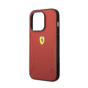 كفر ايفون 14 جلد فيراري أحمر Ferrari Leather Case With Hot Stamped Sides