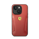 كفر ايفون 14 جلد فيراري أحمر Ferrari Leather Case With Hot Stamped Sides