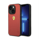 كفر ايفون 14 جلد فيراري أحمر Ferrari Leather Case With Hot Stamped Sides