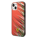 كفر ايفون 14 بولي كربون وسيلكون طباعة مزدوجة فيراري أحمر Ferrari PC/TPU Case With Double Layer Grass Print