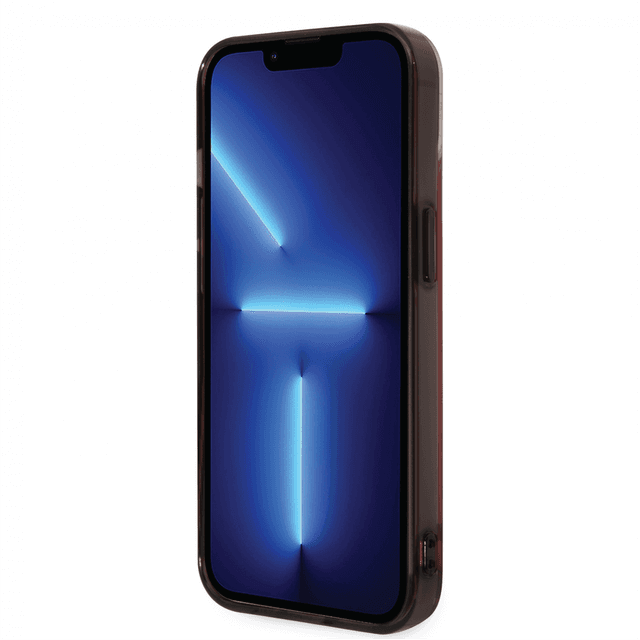 كفر ايفون 14 بولي كربون وسيلكون طباعة مزدوجة فيراري أحمر Ferrari PC/TPU Case With Double Layer Grass Print