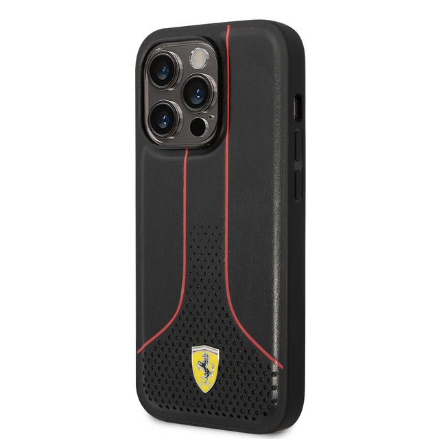 Ferrari PU 296P Hard Case for iPhone 14 Pro Max - Black [ FEHCP14XPCSK ] - SW1hZ2U6MTM2OTAxOA==