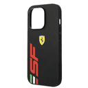 Ferrari PU Leather Case With Printed Big SF Logo For iPhone 14 Pro Max - Black [ FEHCP14XPSFK ] - 275969