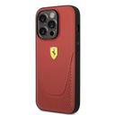 Ferrari Leather Vici Perforated Hard Case for iPhone 14 Pro Max - Red [ FEHCP14XRVIR ] - SW1hZ2U6MTM2OTM1NA==