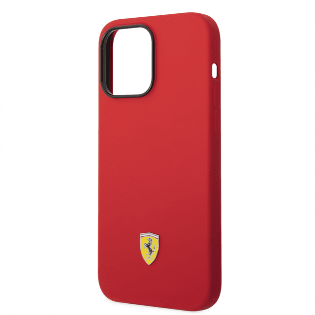 كفر ايفون 14 برو ماكس سيلكون فيراري أحمر Ferrari Liquid Silicone Case With Camera Outline - SW1hZ2U6MTM2OTUyMA==