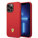 كفر ايفون 14 برو ماكس سيلكون فيراري أحمر Ferrari Liquid Silicone Case With Camera Outline - SW1hZ2U6MTM2OTUyNA==