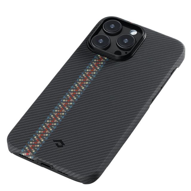 كفر ايفون 14 برو ماكس سيلكون ماغ سيف بيتاكا 3 منقوش Pitaka Fusion Weaving MagEZ Case 3