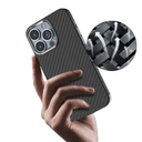 كفر ايفون 13 برو ماكس كربون أسود جرين Green Carbon Pro Case with Metal Camera Ring for iPhone 13 Pro Max Black - SW1hZ2U6MTM3MjMwMQ==