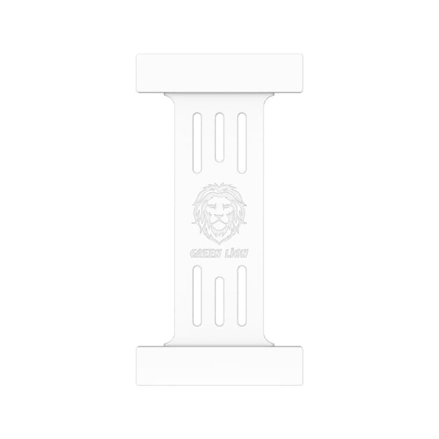 مسكة جوال مغناطيس سيليكون أبيض جرين ليون Green Lion White Silicone Strong Magnetic Wrist Band